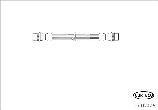 Corteco 49417304 - Bremžu šļūtene www.autospares.lv