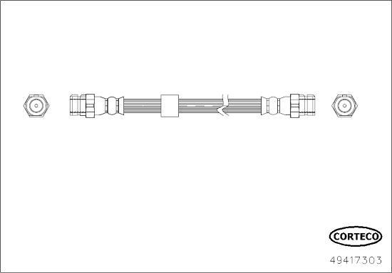 Corteco 49417303 - Bremžu šļūtene www.autospares.lv