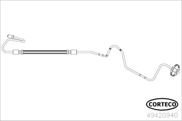 Corteco 49420940 - Bremžu šļūtene www.autospares.lv