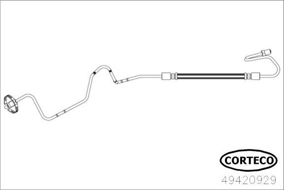 Corteco 49420929 - Bremžu šļūtene www.autospares.lv