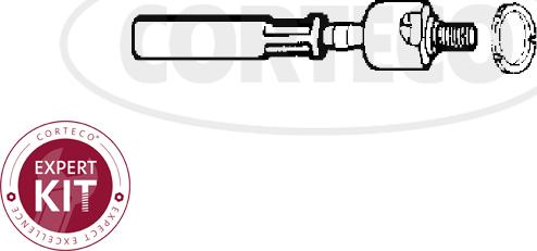 Corteco 49396800 - Aksiālais šarnīrs, Stūres šķērsstiepnis autospares.lv