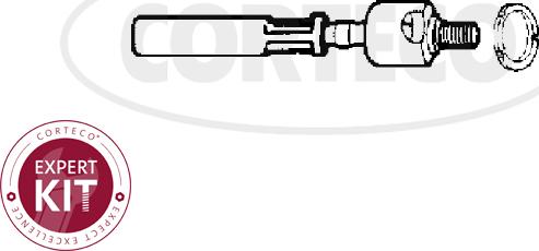 Corteco 49396756 - Aksiālais šarnīrs, Stūres šķērsstiepnis autospares.lv