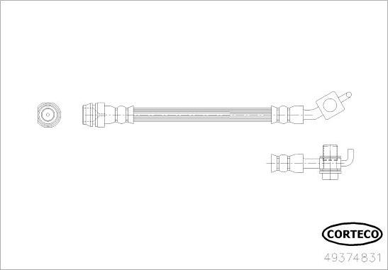 Corteco 49374831 - Bremžu šļūtene www.autospares.lv