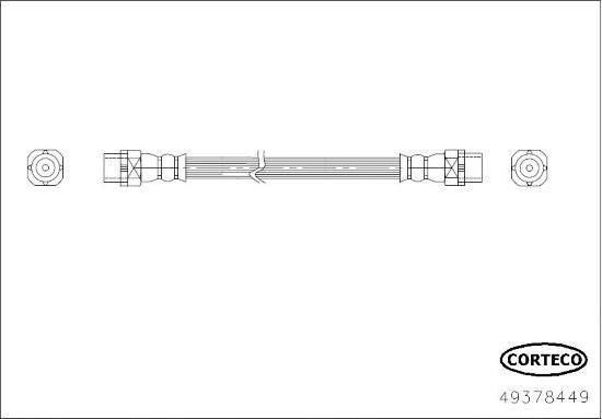 Corteco 49378449 - Bremžu šļūtene www.autospares.lv