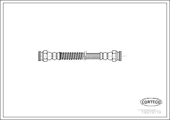 Corteco 19019119 - Bremžu šļūtene www.autospares.lv