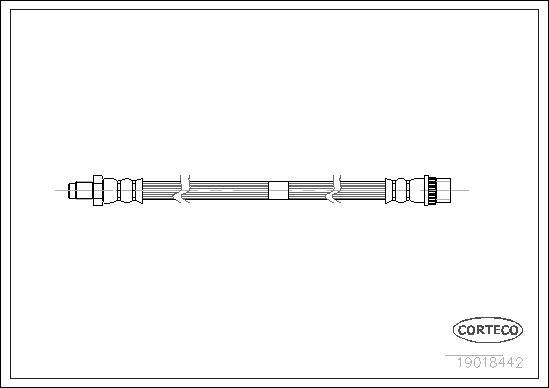 Corteco 19018442 - Bremžu šļūtene www.autospares.lv