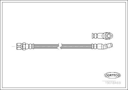 Corteco 19018469 - Bremžu šļūtene www.autospares.lv