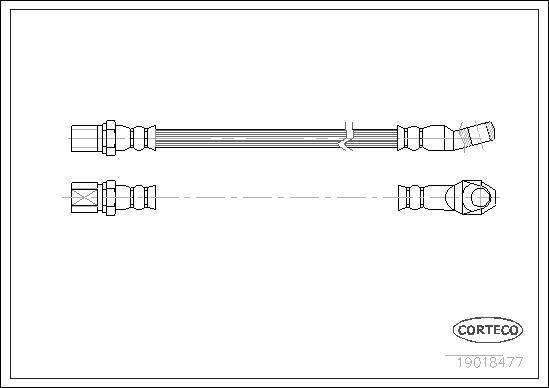 Corteco 19018477 - Bremžu šļūtene www.autospares.lv