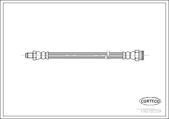 Corteco 19018559 - Bremžu šļūtene www.autospares.lv