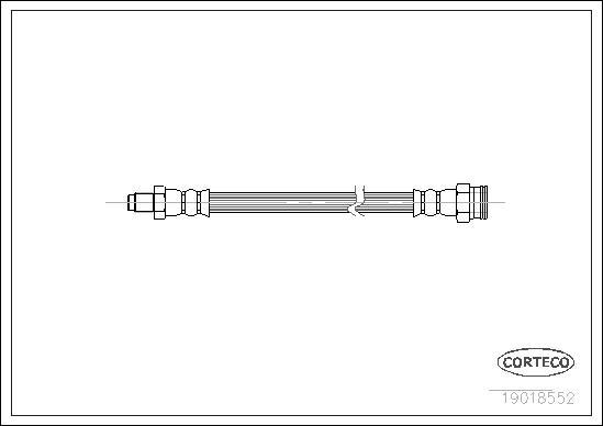 Corteco 19018552 - Bremžu šļūtene www.autospares.lv