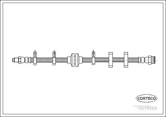 Corteco 19018566 - Bremžu šļūtene www.autospares.lv