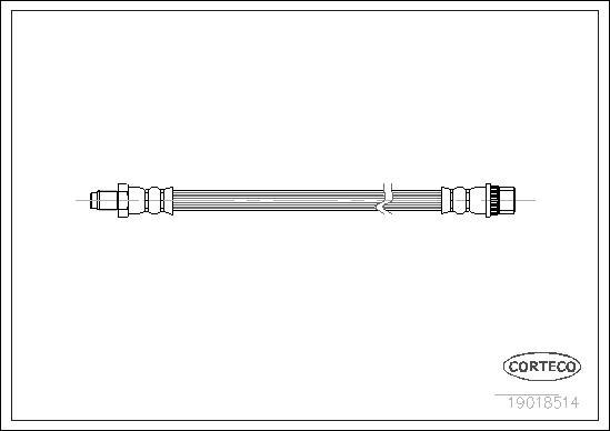 Corteco 19018514 - Тормозной шланг www.autospares.lv