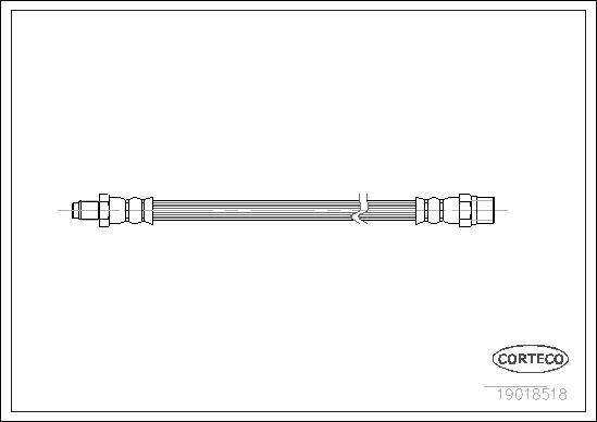 Corteco 19018518 - Bremžu šļūtene www.autospares.lv