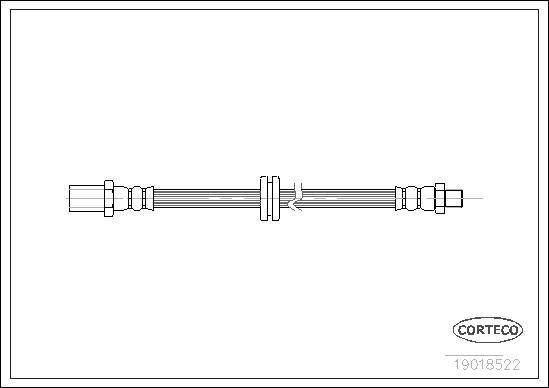 Corteco 19018522 - Bremžu šļūtene www.autospares.lv