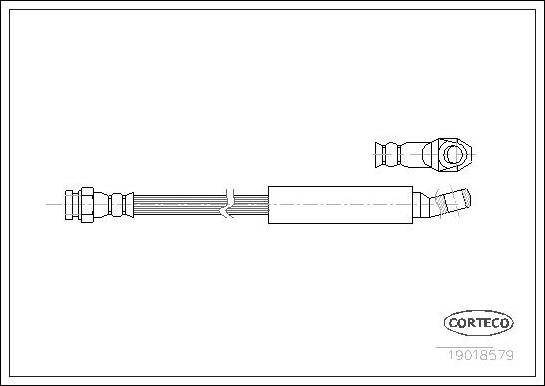 Corteco 19018579 - Bremžu šļūtene www.autospares.lv