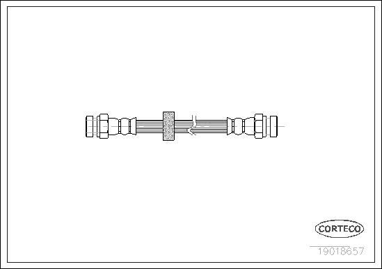 Corteco 19018657 - Bremžu šļūtene www.autospares.lv