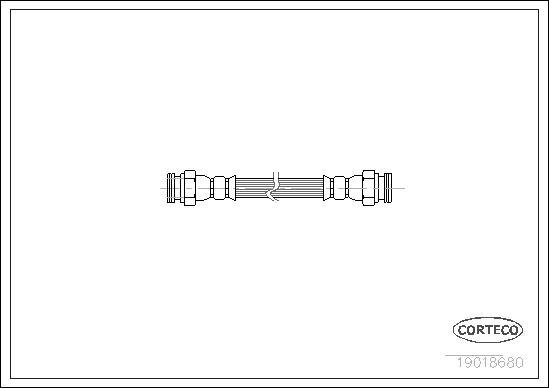 Corteco 19018680 - Bremžu šļūtene www.autospares.lv