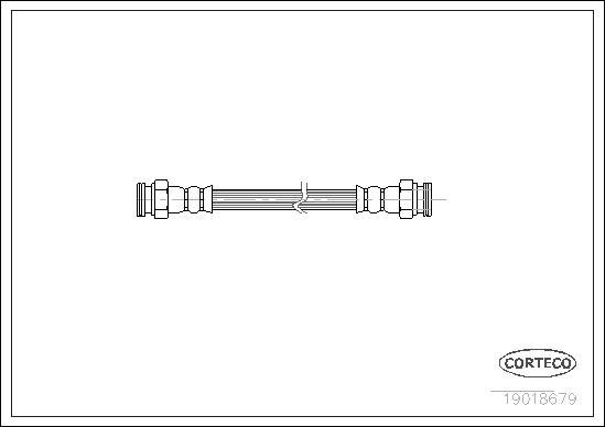 Corteco 19018679 - Bremžu šļūtene www.autospares.lv