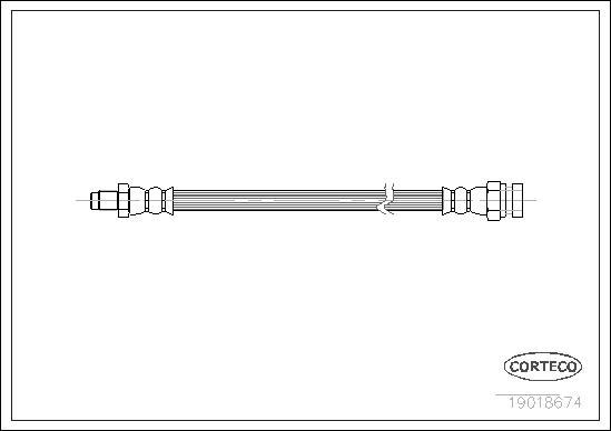 Corteco 19018674 - Bremžu šļūtene www.autospares.lv