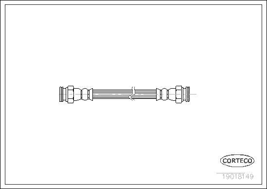 Corteco 19018149 - Тормозной шланг www.autospares.lv