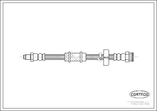 Corteco 19018148 - Тормозной шланг www.autospares.lv