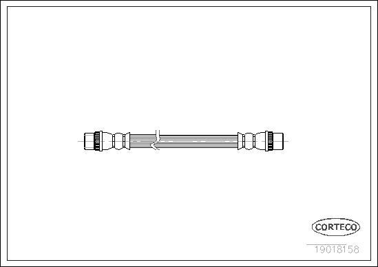 Corteco 19018158 - Bremžu šļūtene www.autospares.lv