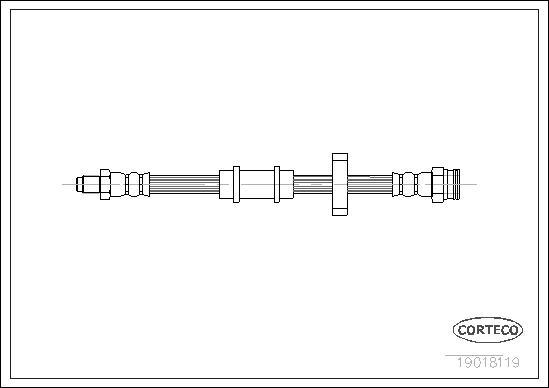 Corteco 19018119 - Bremžu šļūtene www.autospares.lv