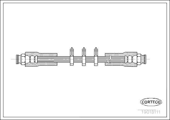 Corteco 19018111 - Bremžu šļūtene www.autospares.lv