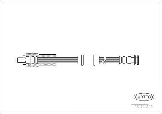 Corteco 19018118 - Bremžu šļūtene www.autospares.lv