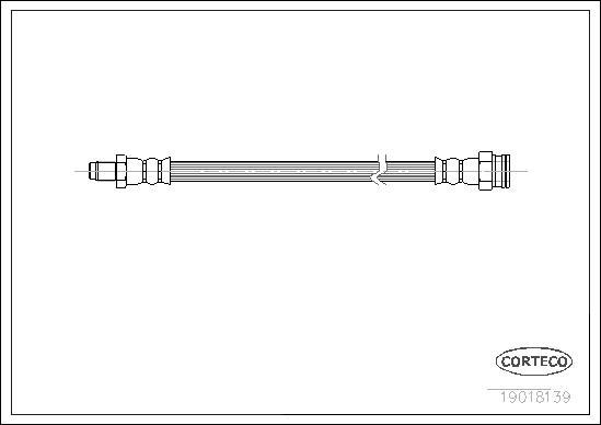 Corteco 19018139 - Bremžu šļūtene www.autospares.lv