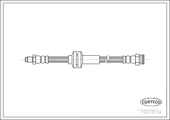 Corteco 19018134 - Bremžu šļūtene www.autospares.lv