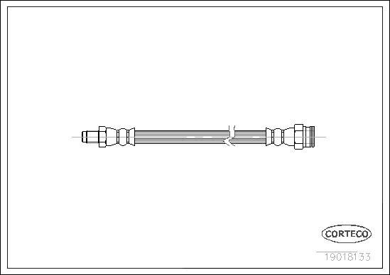 Corteco 19018133 - Bremžu šļūtene www.autospares.lv