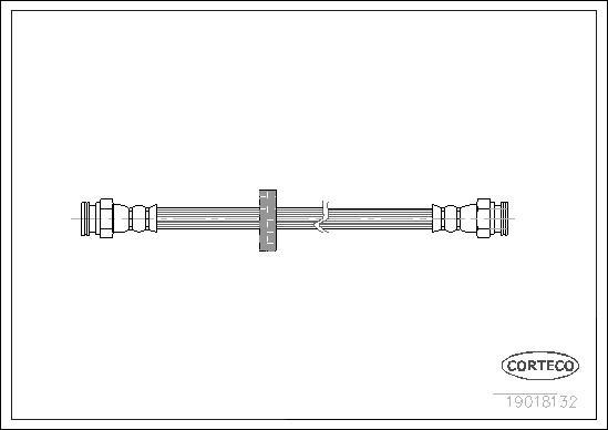 Corteco 19018132 - Bremžu šļūtene www.autospares.lv