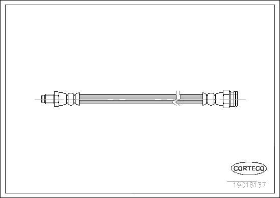 Corteco 19018137 - Bremžu šļūtene www.autospares.lv