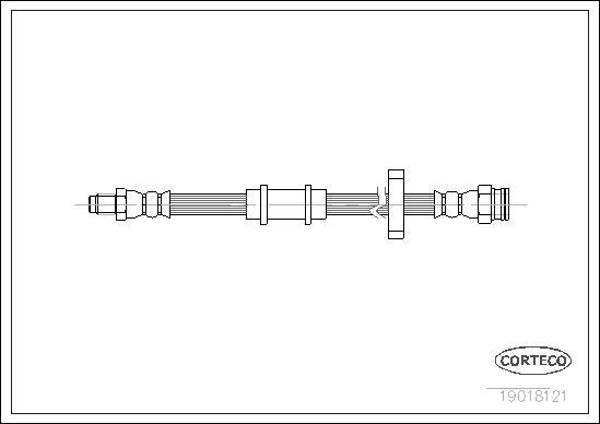 Corteco 19018121 - Bremžu šļūtene www.autospares.lv