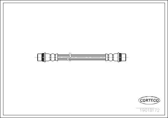 Corteco 19018172 - Bremžu šļūtene www.autospares.lv