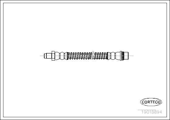 Corteco 19018894 - Bremžu šļūtene www.autospares.lv