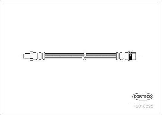 Corteco 19018898 - Bremžu šļūtene www.autospares.lv