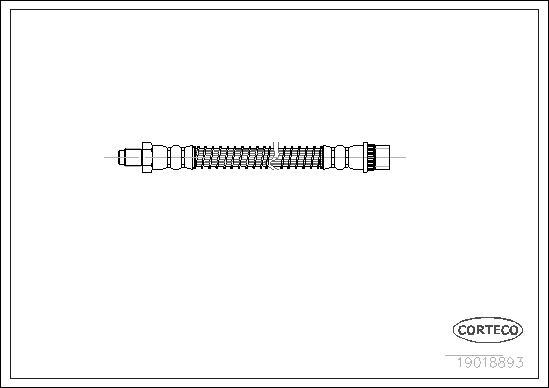 Corteco 19018893 - Bremžu šļūtene www.autospares.lv