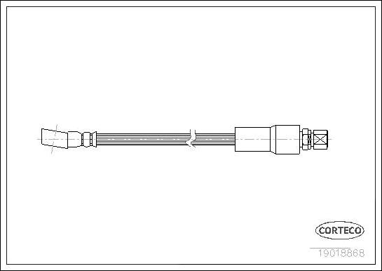 Corteco 19018868 - Bremžu šļūtene www.autospares.lv