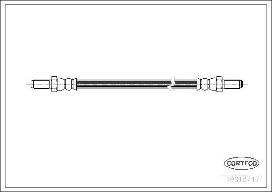 Corteco 19018747 - Bremžu šļūtene www.autospares.lv