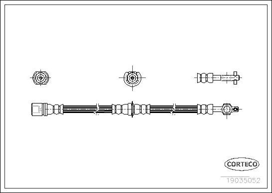 Corteco 19035052 - Bremžu šļūtene www.autospares.lv