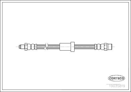 Corteco 19035819 - Bremžu šļūtene www.autospares.lv