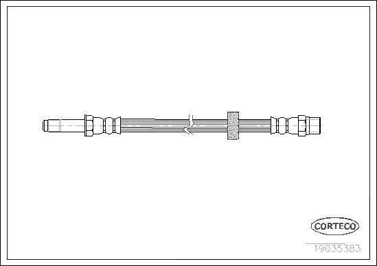 Corteco 19035383 - Bremžu šļūtene www.autospares.lv