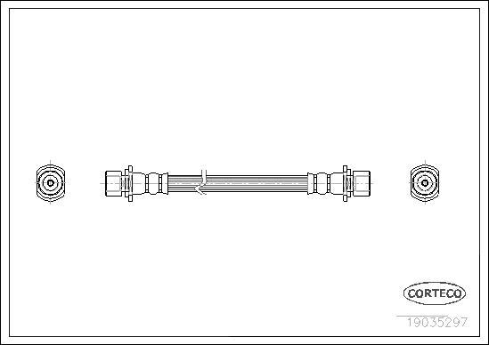 Corteco 19035297 - Bremžu šļūtene www.autospares.lv