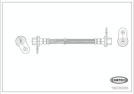 Corteco 19036995 - Bremžu šļūtene www.autospares.lv