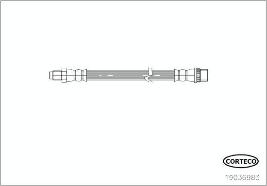 Corteco 19036983 - Bremžu šļūtene www.autospares.lv