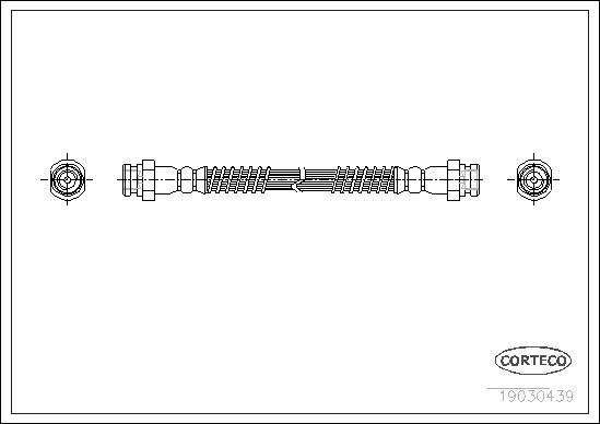 Corteco 19030439 - Bremžu šļūtene www.autospares.lv