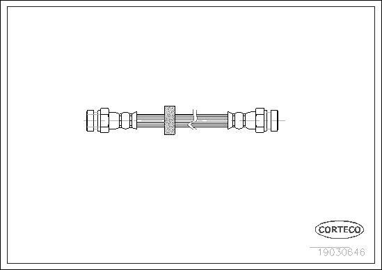 Corteco 19030646 - Bremžu šļūtene www.autospares.lv