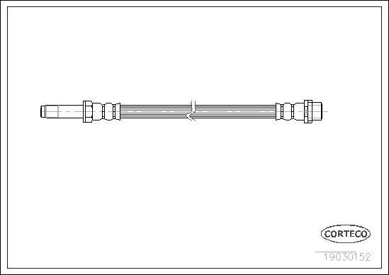 Corteco 19030152 - Bremžu šļūtene www.autospares.lv